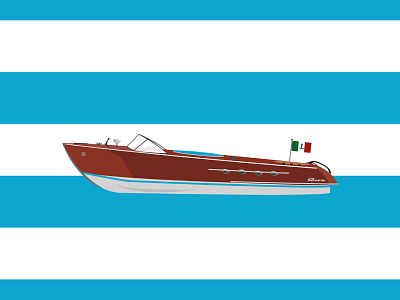 Riva Aquarama acqua aquarama blue boat color history illustration italy riva speedboat water white
