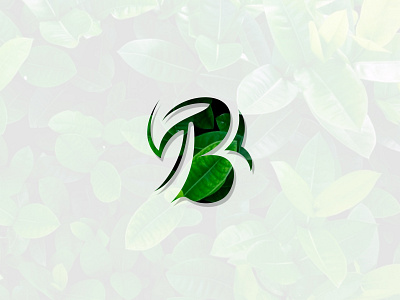 lettering logo adobe illustrator b logo branding branding design healthy logo illustration leaf logo