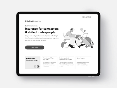 💻 Insurance landing insurance insurtech interface startup ux web