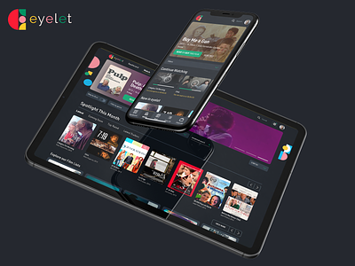 🎥Eyelet is online! articles films independent indie interface movies ondemand platform product design startup svod tvod ui ux