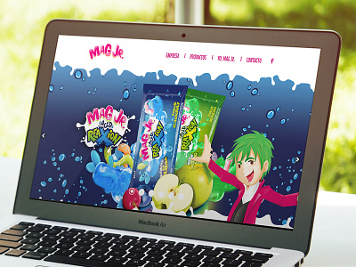 Mag Jr. website! candy fruit illustration kids sweet ui ux web yummy