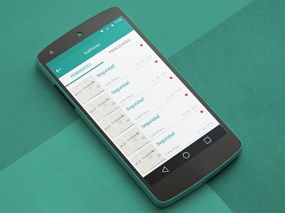 Audits App - prototype android audits design flat google material material design mobile prototype startup ui ux