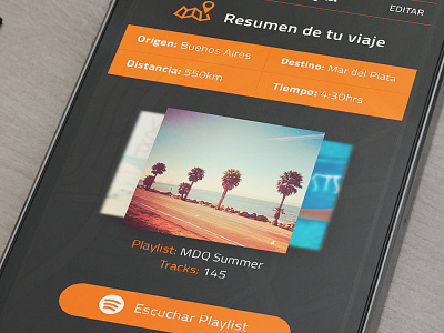 Work in progress - Sony Summer Playlist app interaction interface iphone music playlist summer travel ui ux