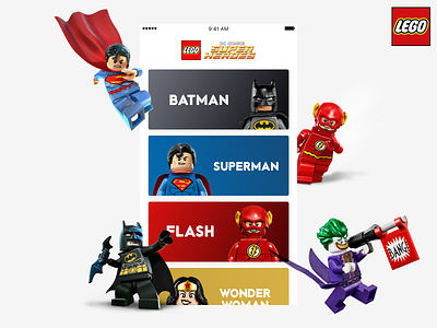 Lego Super Heroes app proposal 