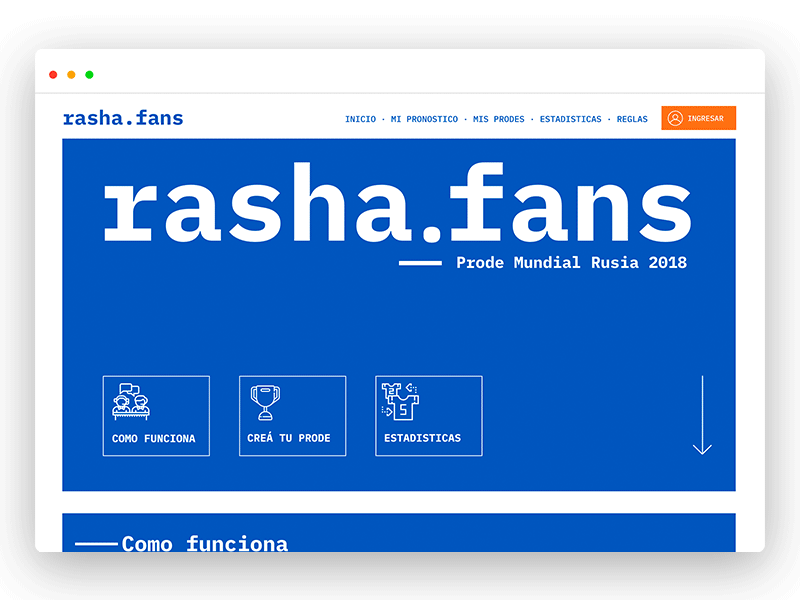 Rasha.Fans // Prode 2018 2018 football prode russia sport ui ux web world cup
