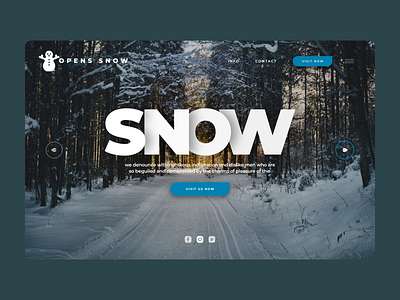 Snow banner design illustration mobile app design mockup ui design ui kit uiux ux web design