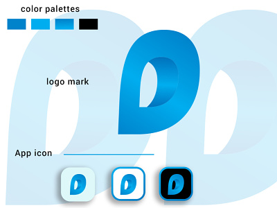 Modern D Letter Logo [ Modern D Logo For software Company ] branding design illustration logo logodesign logos logotype modern logo gif typography