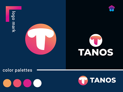 Modern T Letter Logo | Modern T Logo For TANOS Company |