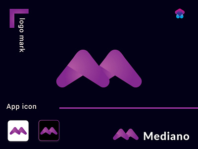 Modern M Letter Logo | Modern M Logo For software Company