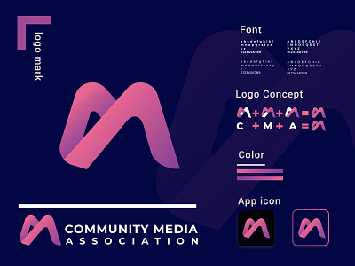 Modern brand identity logo | Logo mark for = C + M + A