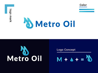 modern brand Concept | m + oil | m Letter Logo branding logo logodesign logos logotype m logo minimalist modern brand ideanty logo modern logo colors modern m letter logo oil logo