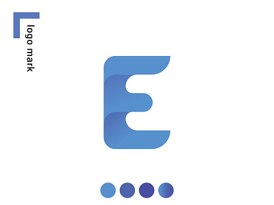 Modern E Letter mark Logo create a minimalist logo