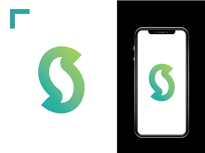 Modern S Letter mark Logo create a minimalist logo