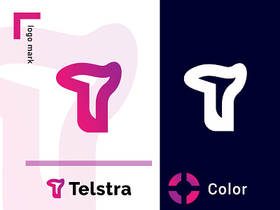 Modern T Letter Logo mark