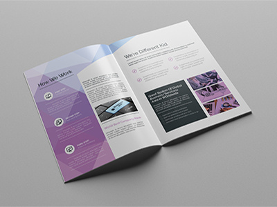 A4 Abstract Brochure-16pages a4 brochure company profile company profile brochure corporate designer elegant graphic river modern new short professional template