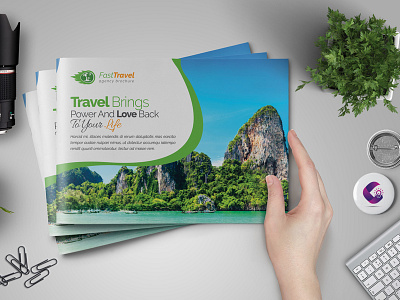 Travel Brochure agency brochure brochure designer graphicriver landscape brochure mockup presentation school brochure template travel travel agency user interface