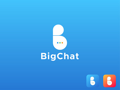 Big chat logo - chat b chat chat logo graphic design logo logo branding logo design talking