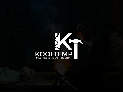 Kooltemp logo - KT kt logo logo logo branding logo design machine repairing