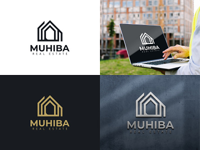 Muhiba - Realestate branding graphic design home house house logo housing logo logo design real estate logo realestate