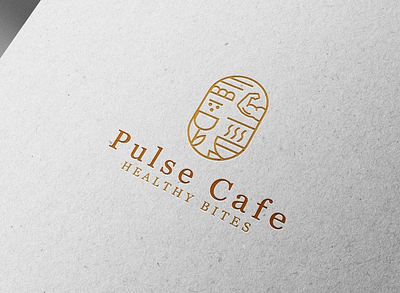 Pulse café logo branding cafe logo design graphic design logo logo branding logo design luxury logo minimal logo restaurant logo