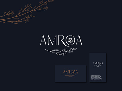 Amroa logo beauty logo branding graphic design logo logo branding logo design luxury logo minimal logo skincare skincare logo