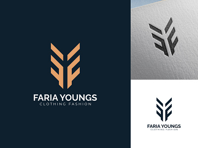 Faria Youngs brand logo branding clothing clothing logo design fashion logo graphic design logo logo branding logo design luxury logo minimal logo