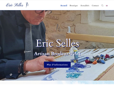 Brodeur d'Art site Web design minimal web