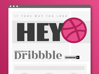 Dribbble Debbbut design flat ux web web design