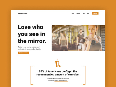 Gym Website Design — Homepage Hero