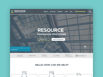 Real Estate — Hompage Design