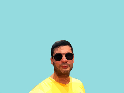 Low Poly Self-Portrait