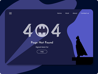 DailyUI #008  - 404 Page