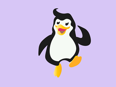 [Storm] The Penguin branding design illustration logo mascot vector