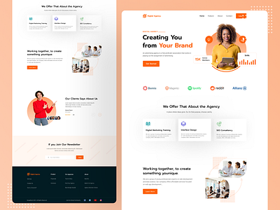 Digital Agency Landing Page Design