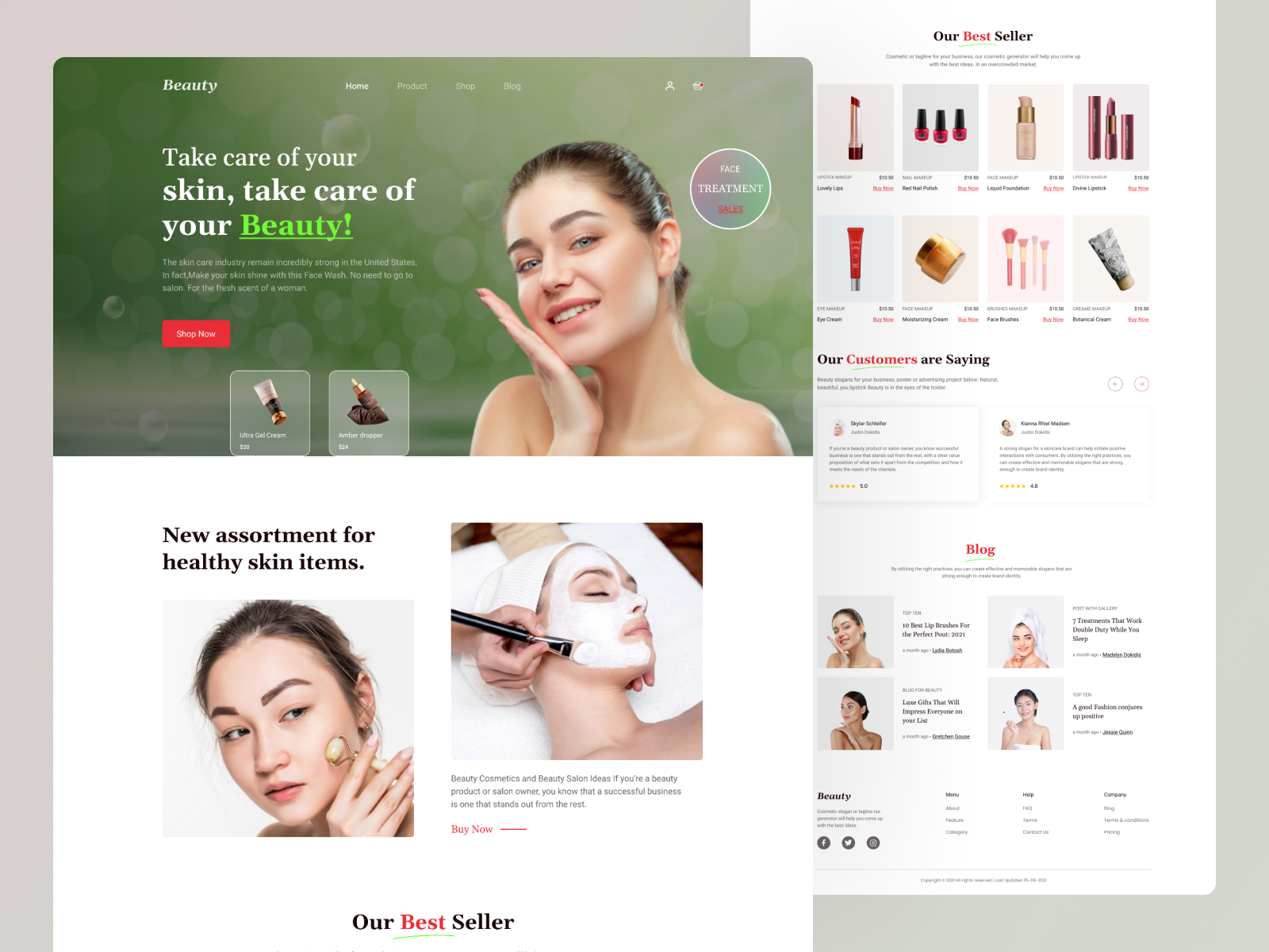 Cosmetics Ecommerce Website UI Design. by Md. Maksedur rahman on Dribbble