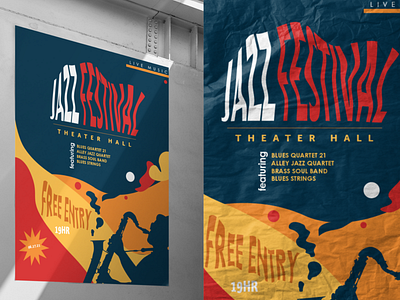 Jazz Festival Poster Design and Up-close Shot branding branding and identity brandingconcept brandingdesigner designerportfolio festivals logo minimal poster design posterdesign typography vector vectorillustration