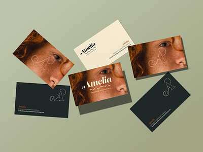 First View of Business Cards Design- Amelia Project