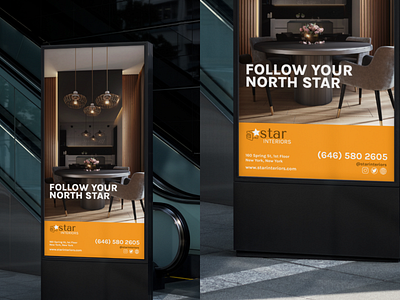 Advertisement For Star Interiors By Hannah Brown On Dribbble