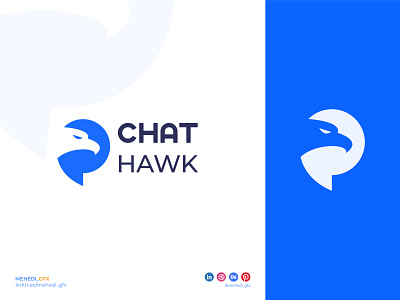 Logo design for a chat application.