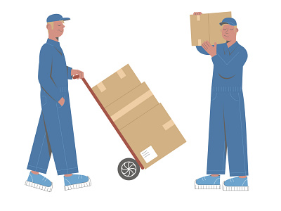 Delivery courier man coronavirus courier delivery design flat illustration man vector