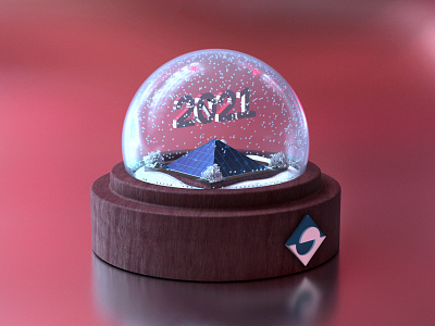 3D Model of a Snow Globe - Yunyan 3d 3d model blender design model