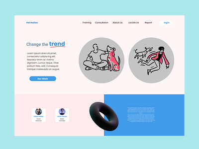 Pet Nation app design app desing landingpage petapp petnation webdesign