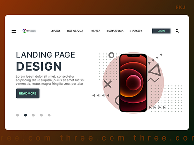 three.com adobexd appuiux buttons design figma graphic design icons illustration inspiration landingpage latest logo ui webdesign