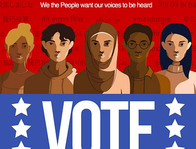 Voting PSA american asian chinese cocreation diversity election filipino hindi japanese khmer korean language languages persian politics representation tagalog vietnamese vote voting
