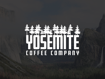 Yosemite Coffee Company branding coffee design graphic design logo national park trees typography vector yosemite