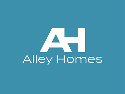 Alley Homes branding builder design graphic design home house illustration logo typography vector