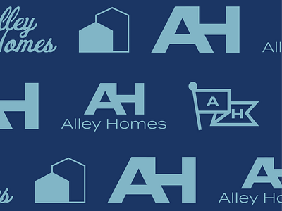 Alley Homes Branding branding builder design graphic design home house icon illustration logo typography vector