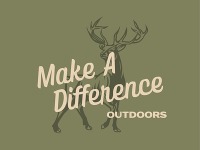 MAD Outdoors branding deer design graphic design hunting illustration logo non profit outdoors typography vector veterans