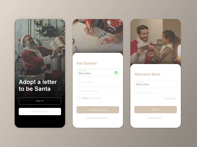 Christmas Letter App - Daily UI #001