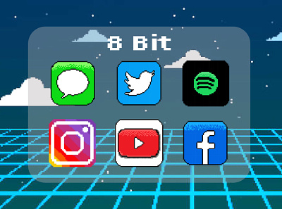 8-Bit Logo Redesign 8 bit aesthetic app design icon illustration logo pixel art redesign ux vector